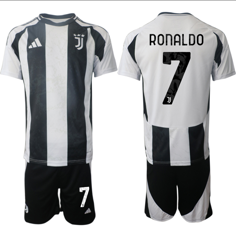 Men 2024-2025 Club Juventus home Black #7 Soccer Jerseys->juventus jersey->Soccer Club Jersey